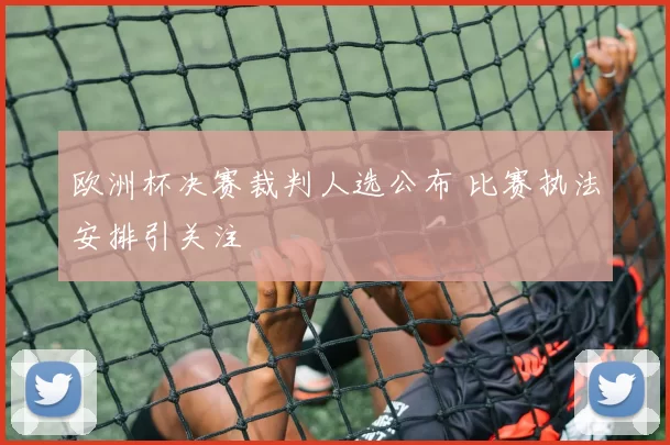 欧洲杯决赛裁判人选公布 比赛执法安排引关注